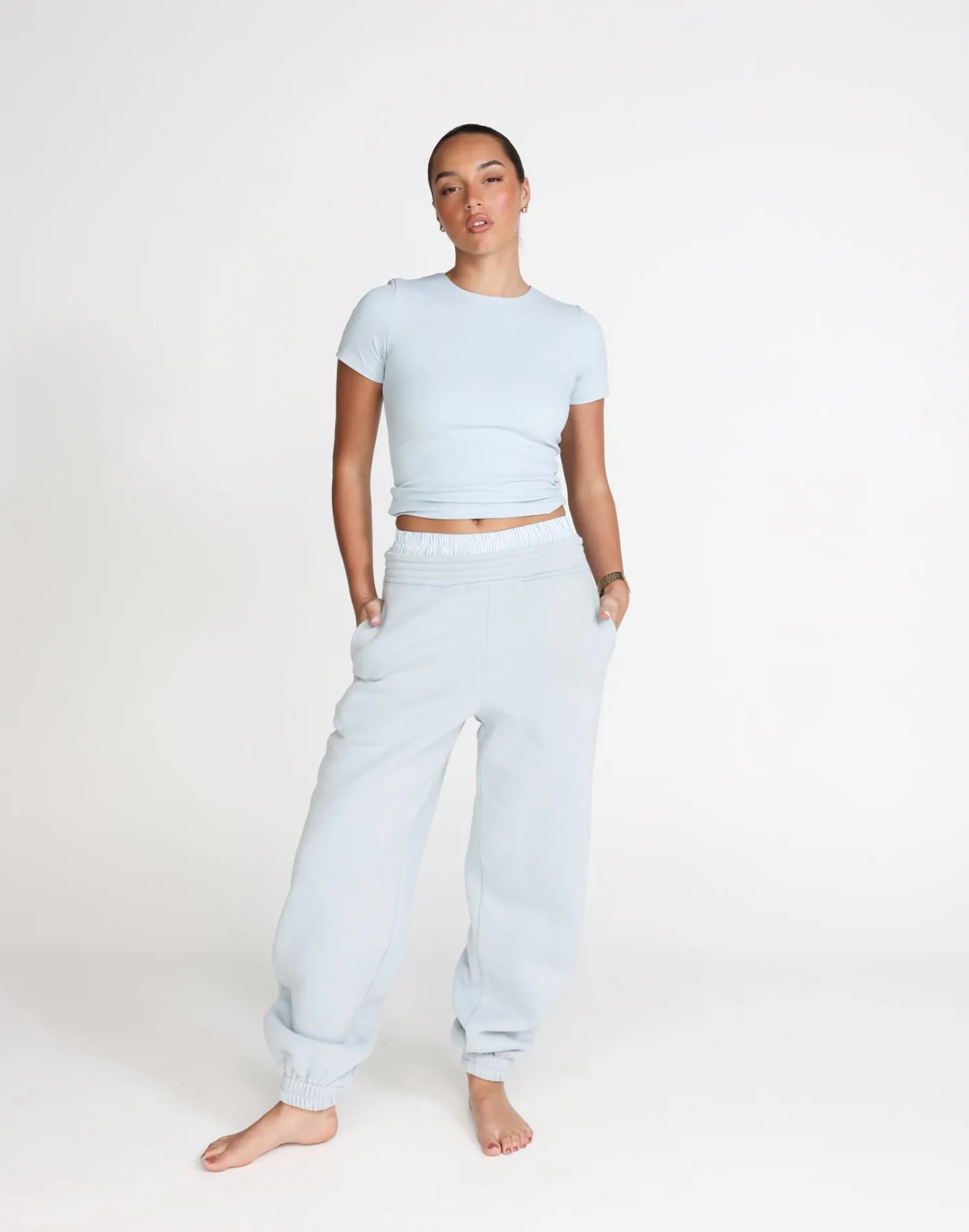 Channing Baby Tee (Baby Blue)*CHARCOAL Discount