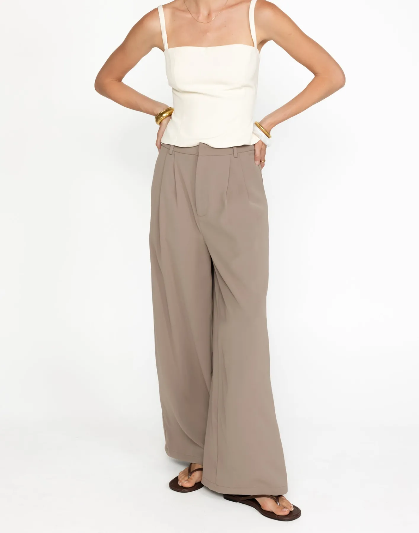 Chicago Pants (Mushroom) - Petite*CHARCOAL Outlet