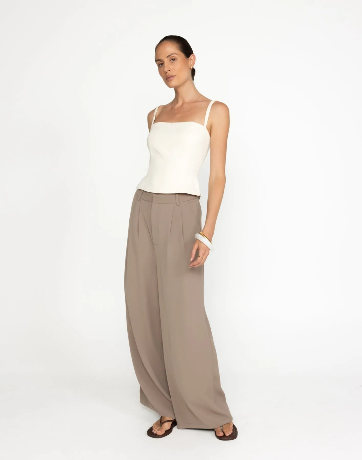 Chicago Pants (Mushroom) - Petite*CHARCOAL Outlet