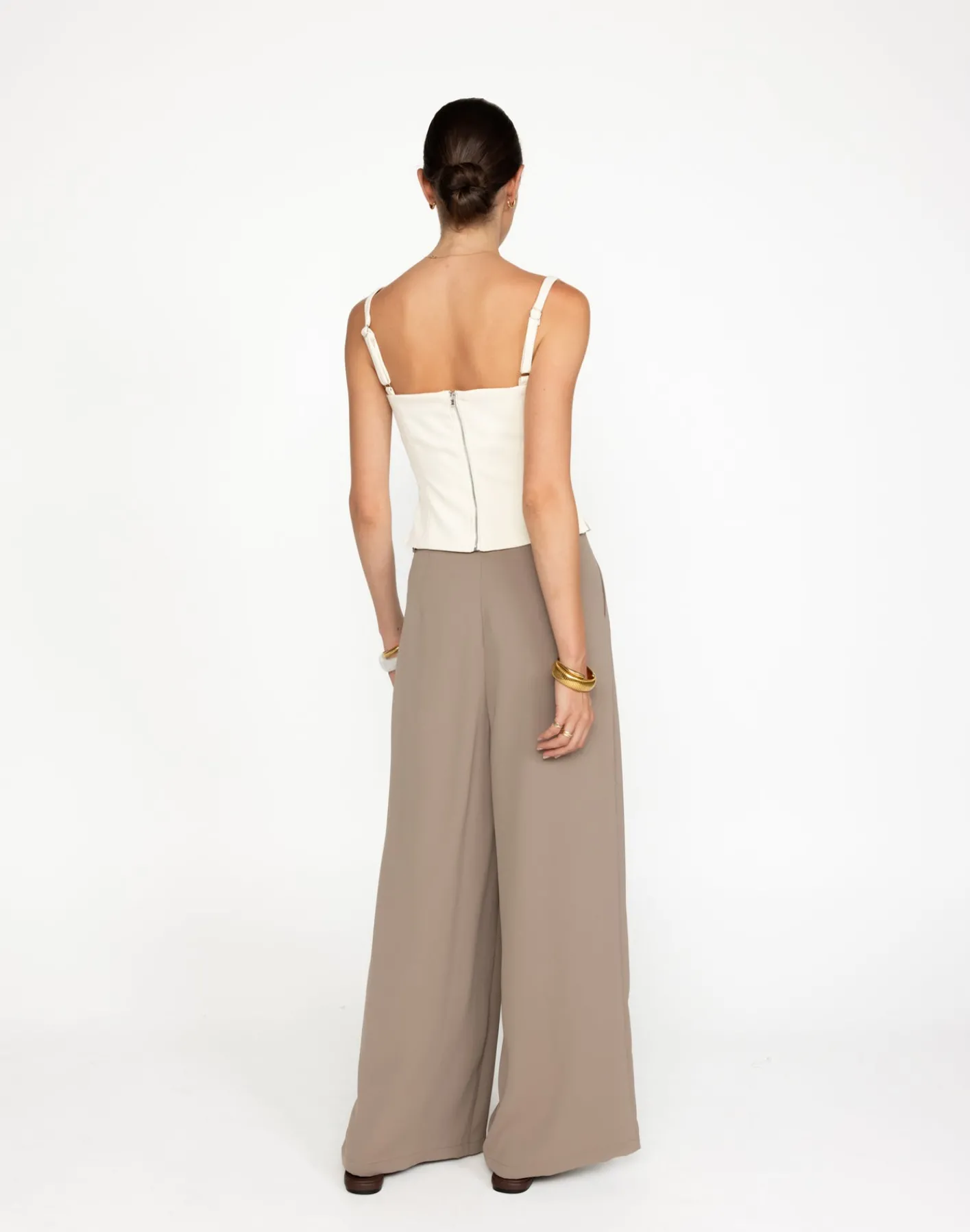 Chicago Pants (Mushroom) - Petite*CHARCOAL Outlet