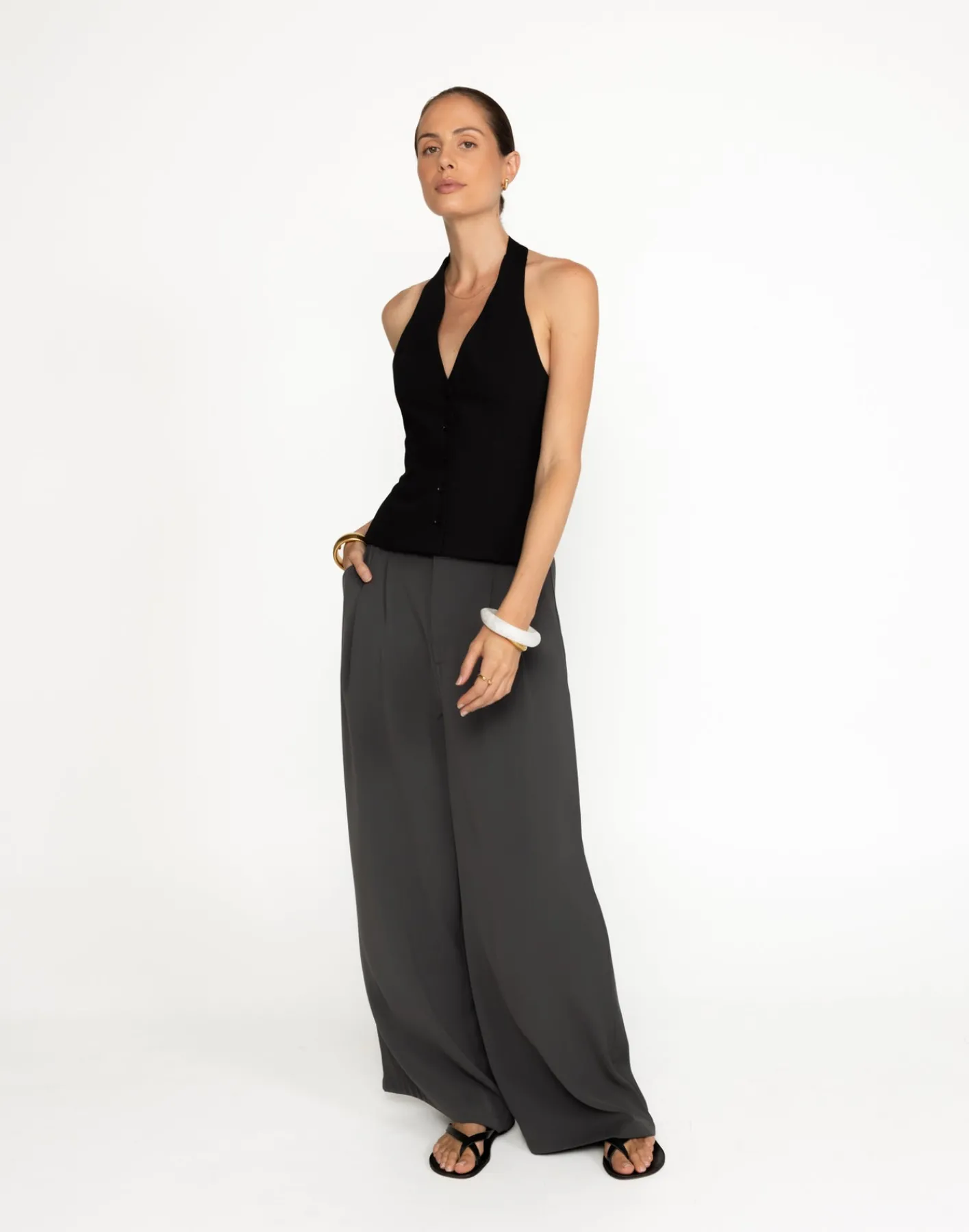 Chicago Pants (Slate) - Petite*CHARCOAL Outlet