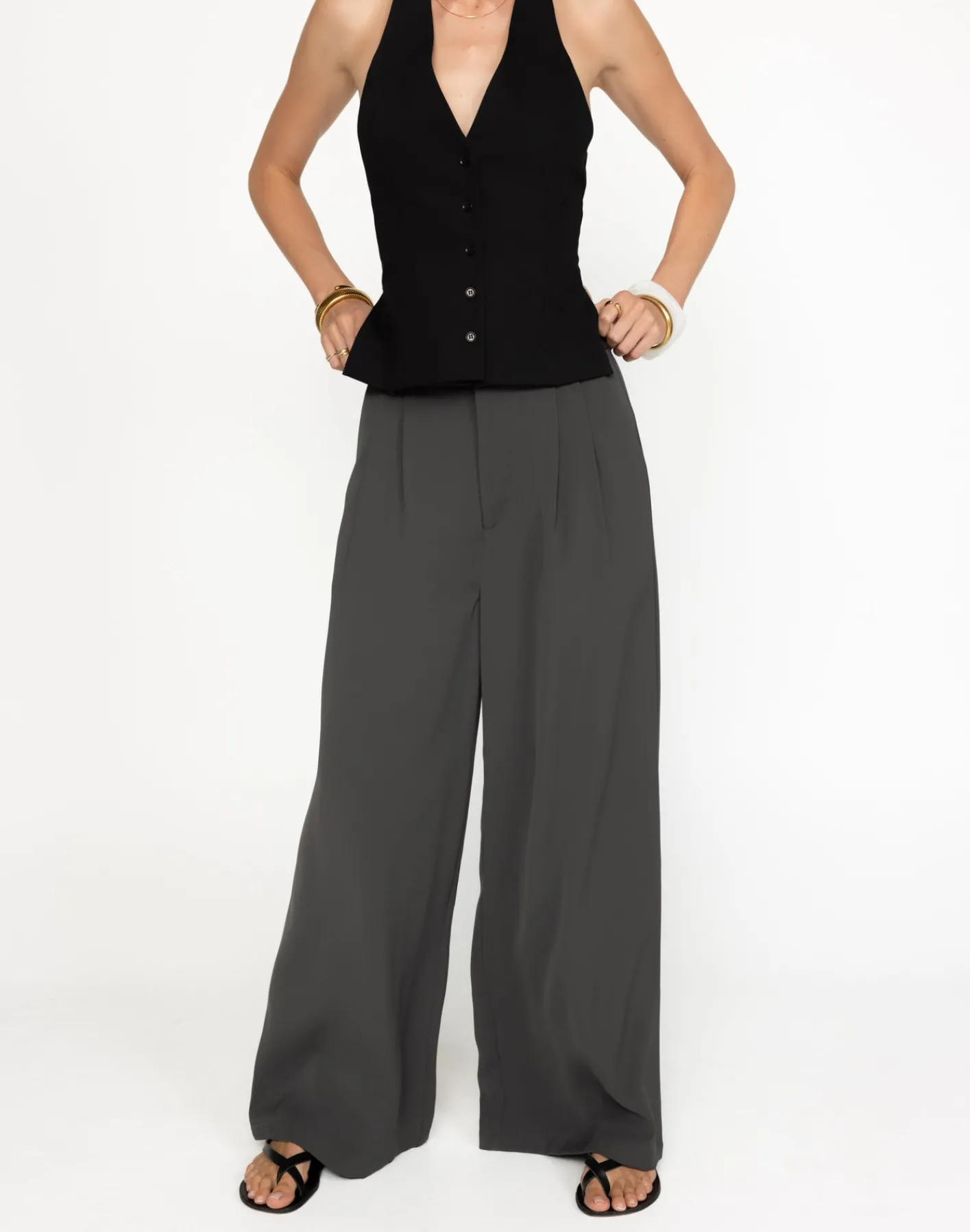 Chicago Pants (Slate) - Petite*CHARCOAL Outlet