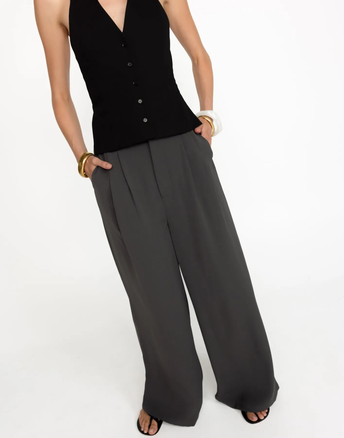 Chicago Pants (Slate) - Petite*CHARCOAL Outlet