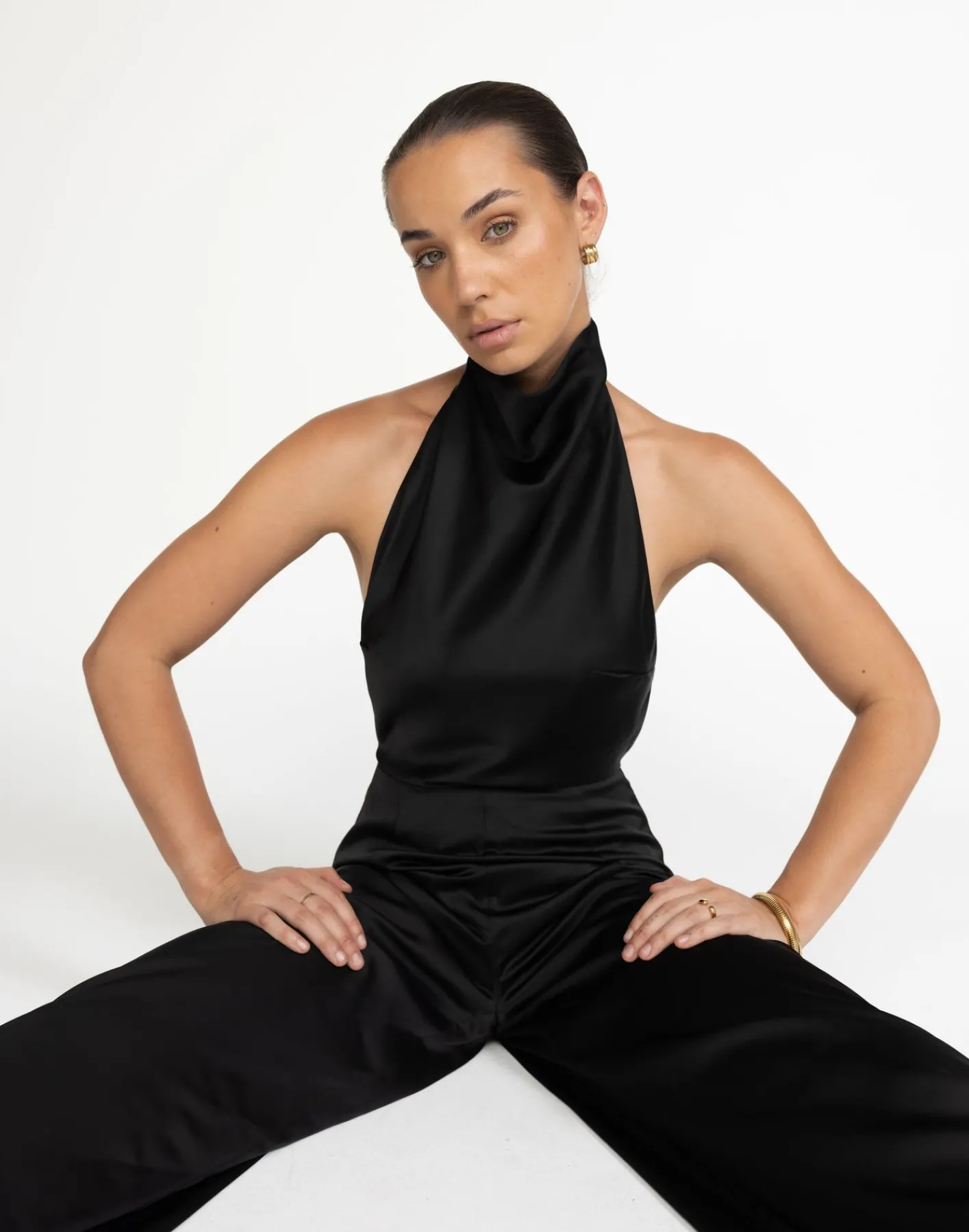 Clara Jumpsuit (Black)*CHARCOAL Outlet