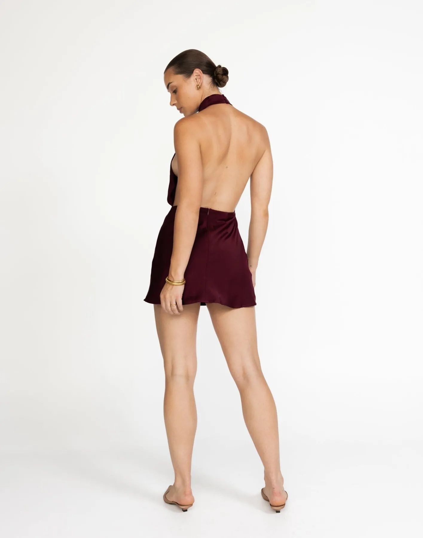 Clara Mini Dress (Plum)*CHARCOAL Best