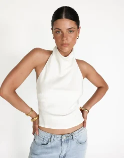 Clara Top (White)*CHARCOAL Best