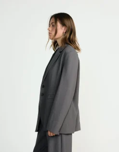 Clarke Blazer (Textured Slate)*CHARCOAL CLOTHING Discount