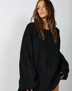 Cody Oversized Jumper (Black)*CHARCOAL Clearance