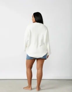 Cody Oversized Jumper (Cream)*CHARCOAL New