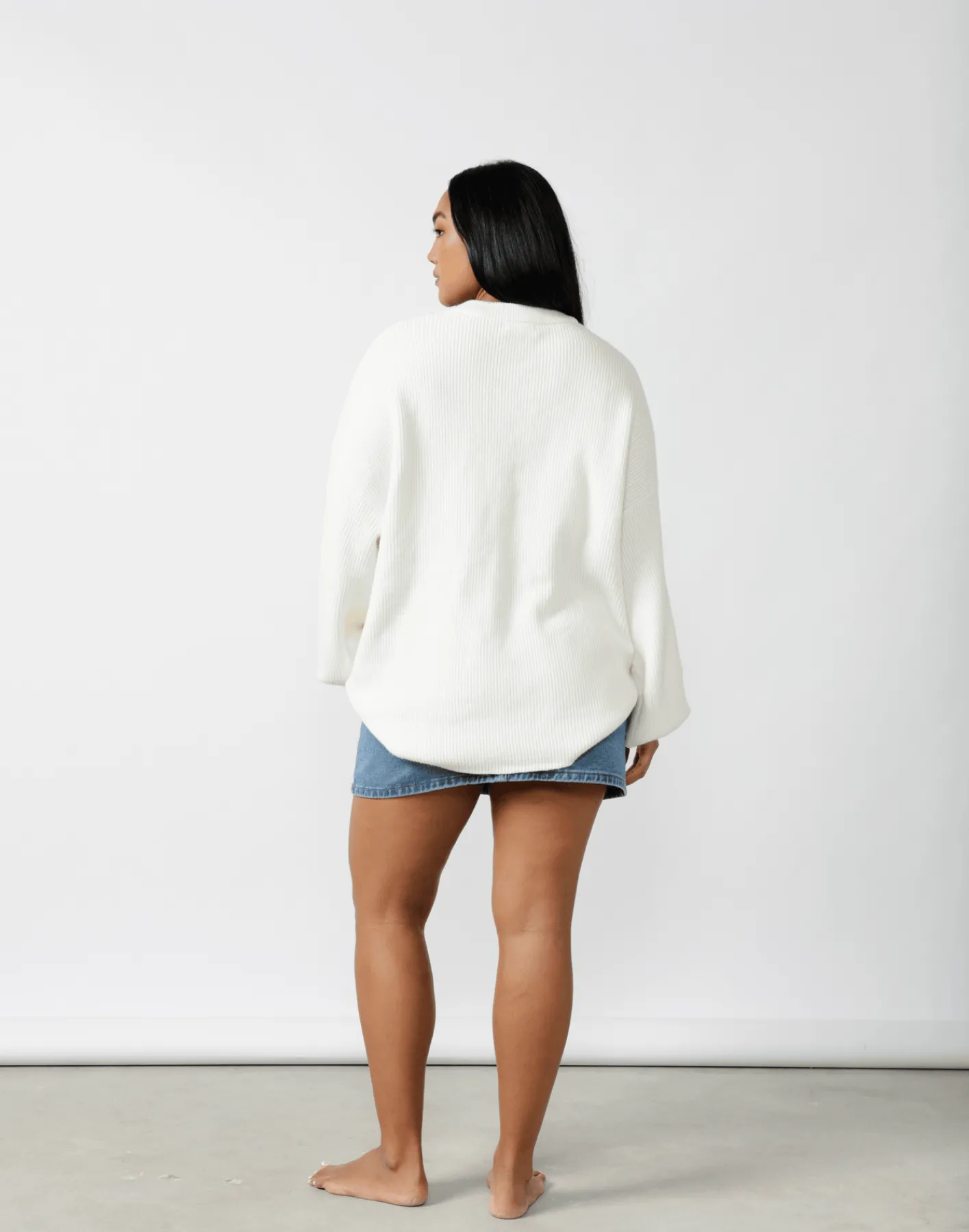 Cody Oversized Jumper (Cream)*CHARCOAL New