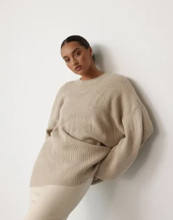 Cody Oversized Jumper (Oatmeal)*CHARCOAL Sale