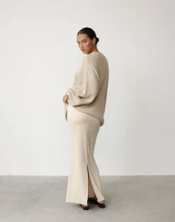 Cody Oversized Jumper (Oatmeal)*CHARCOAL Sale