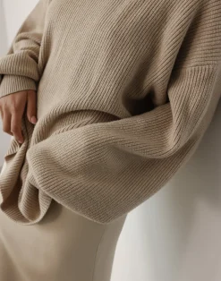 Cody Oversized Jumper (Oatmeal)*CHARCOAL Sale