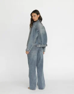 Cole Denim Jacket (Faded)*CHARCOAL Hot