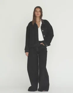 Cole Denim Jacket (Vintage Black)*CHARCOAL Clearance