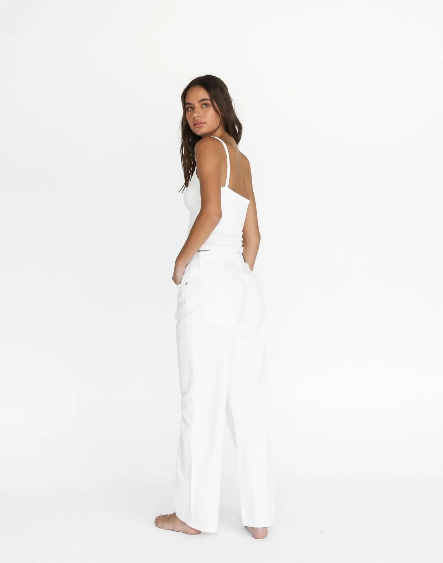 Cole Jeans (White)*CHARCOAL Sale