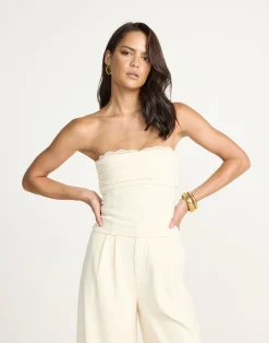 Confessions Top (Cream)*CHARCOAL Hot