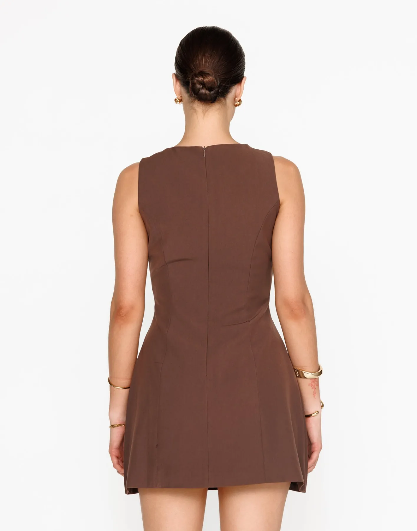 Cordelia Mini Dress (Cocoa)*CHARCOAL Sale