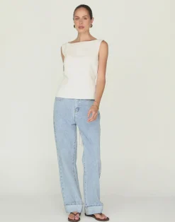 Corinne Top (White)*CHARCOAL Best
