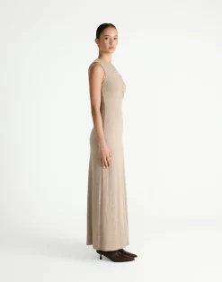 Cosmia Maxi Dress (Stone)*CHARCOAL New
