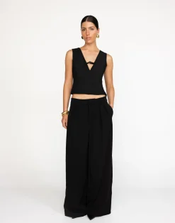 Cressida Top (Black)*CHARCOAL Sale
