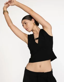 Cressida Top (Black)*CHARCOAL Sale