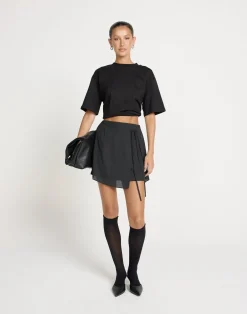 Cynthia Mini Skirt (Black)*CHARCOAL CLOTHING Best