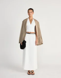 Dagny Maxi Skirt (White)*CHARCOAL CLOTHING Online