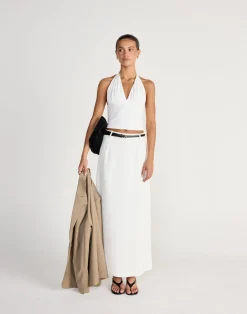 Dagny Maxi Skirt (White)*CHARCOAL CLOTHING Online