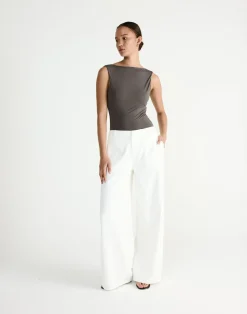 Darby Pants (White)*CHARCOAL Best