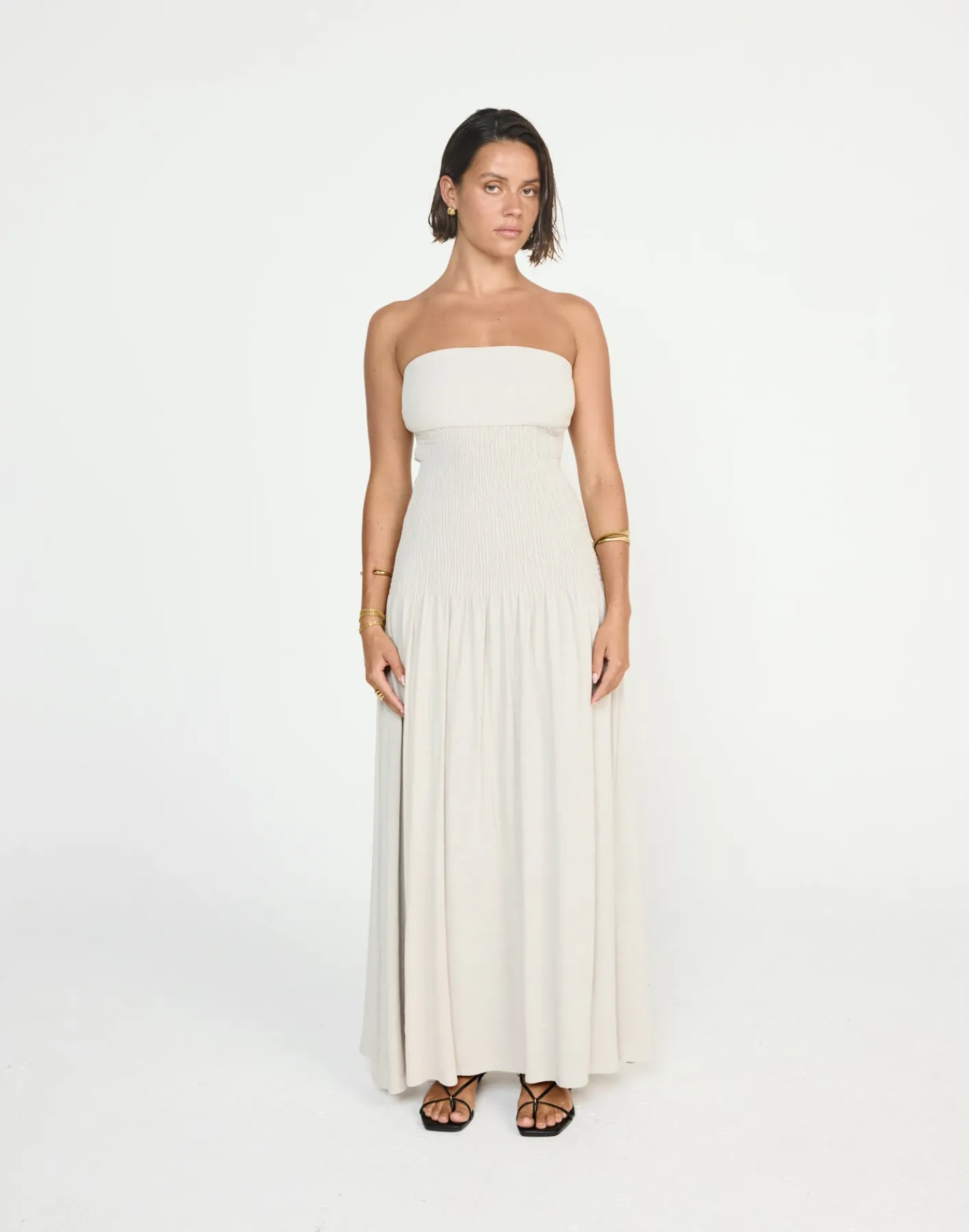 Daria Maxi Dress (Latte)*CHARCOAL CLOTHING New