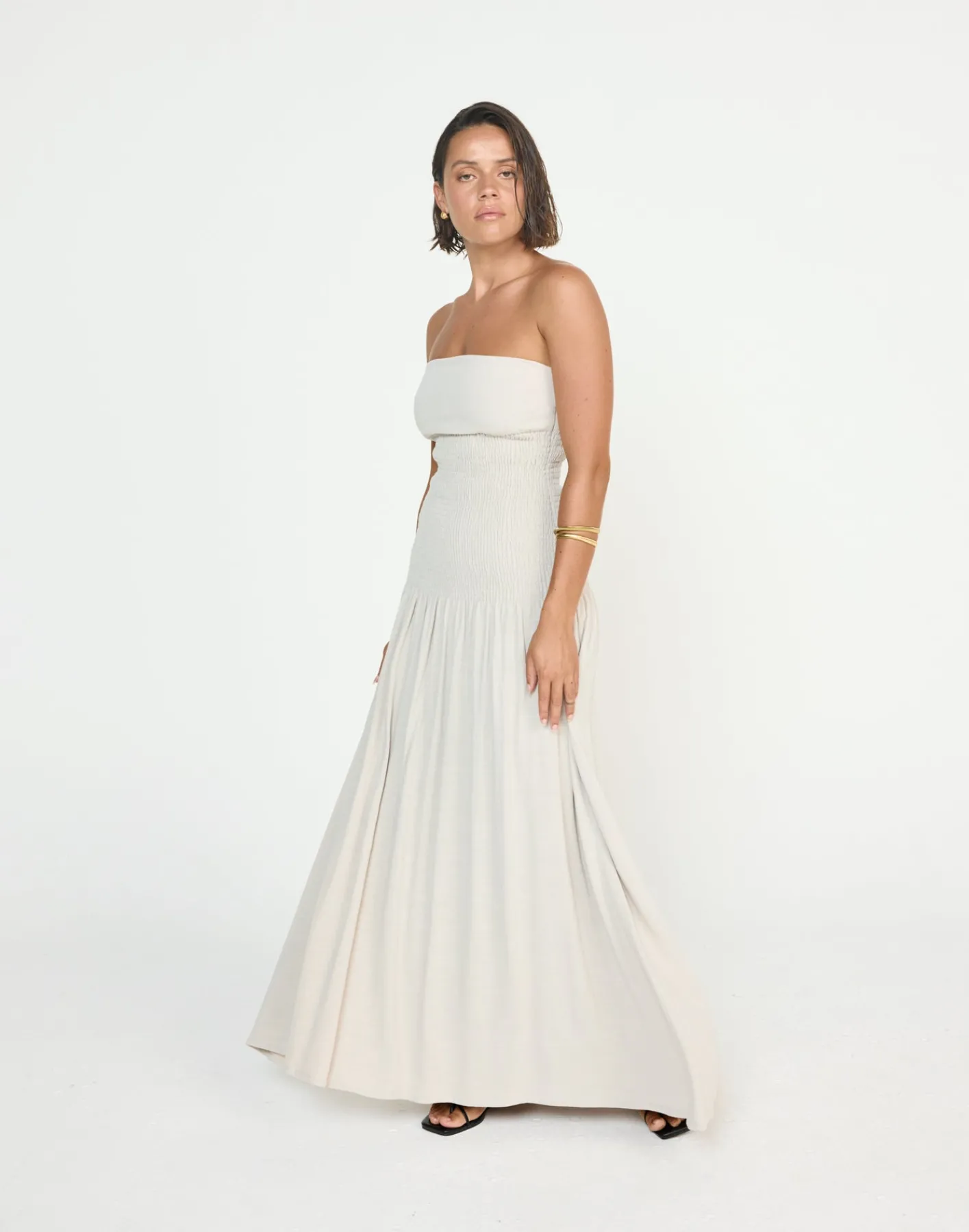 Daria Maxi Dress (Latte)*CHARCOAL CLOTHING New