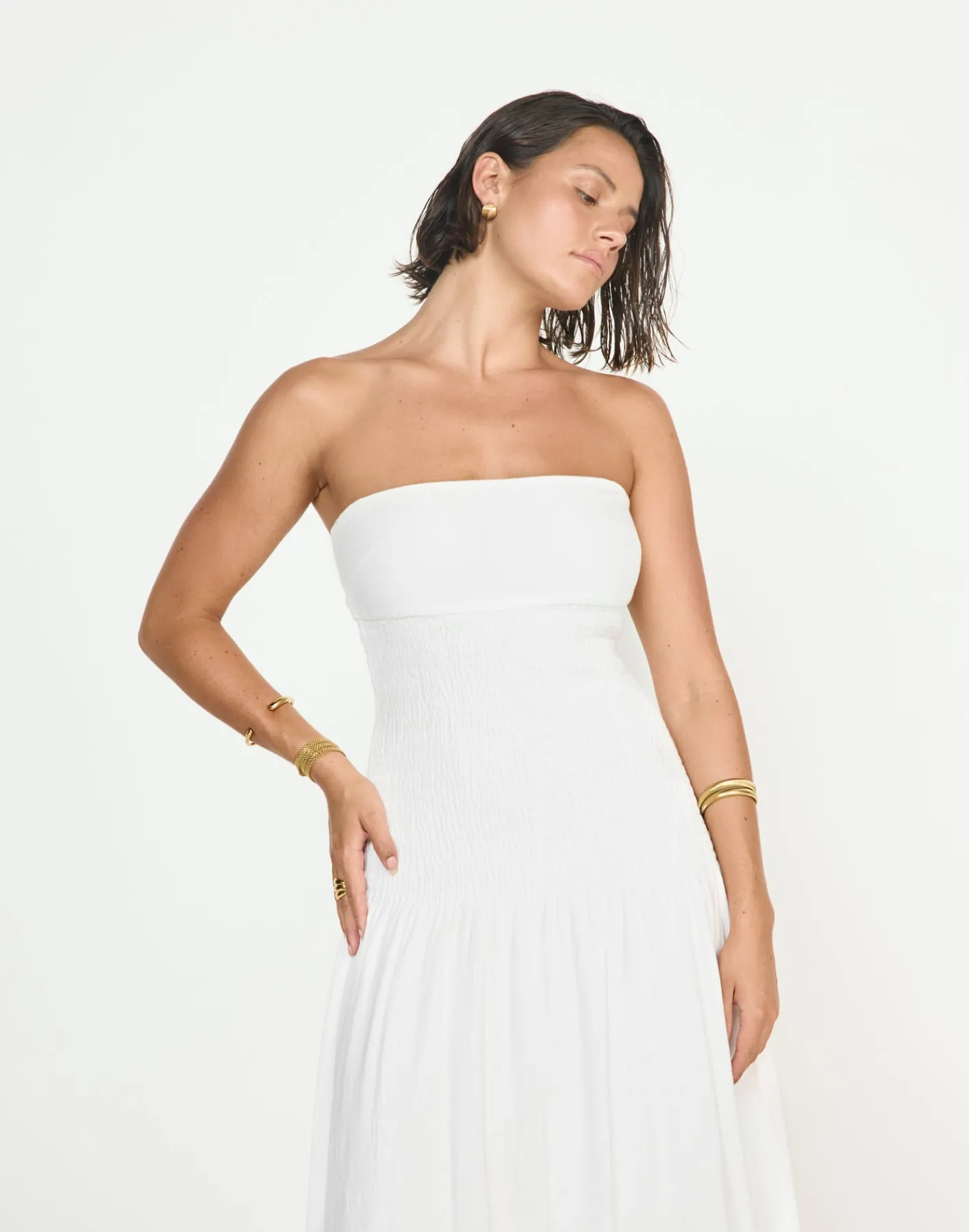 Daria Maxi Dress (White)*CHARCOAL CLOTHING Fashion