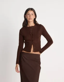 Deidra Top (Chocolate)*CHARCOAL CLOTHING Outlet