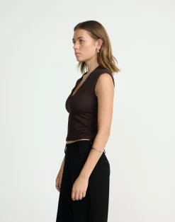Deka Top (Chocolate)*CHARCOAL CLOTHING Sale