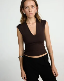 Deka Top (Chocolate)*CHARCOAL CLOTHING Sale