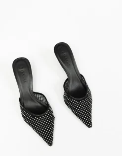 Dez Heels (Black Mesh-Diamante) - By*Billini Best