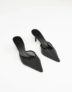 Dez Heels (Black Mesh-Diamante) - By*Billini Online