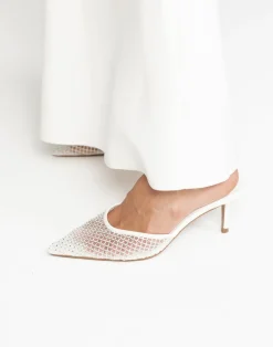 Dez Heels (White Mesh-Diamante) - By*Billini Fashion