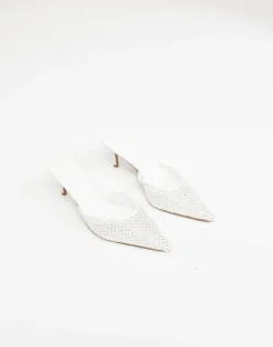 Dez Heels (White Mesh-Diamante) - By*Billini Sale