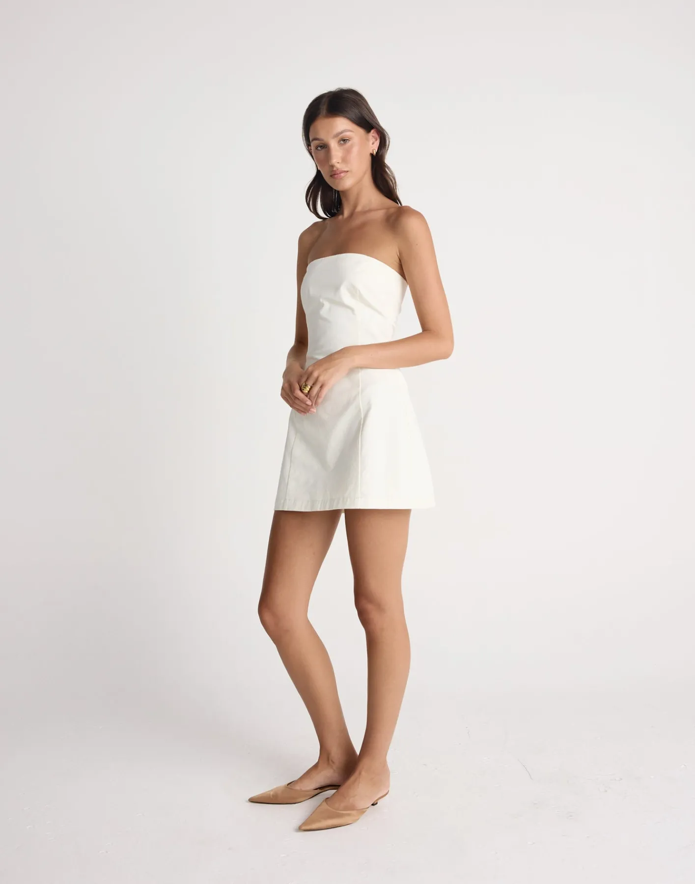 Diara Mini Dress (Oat)*CHARCOAL CLOTHING New