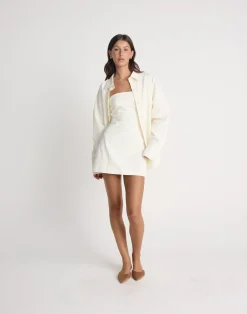 Diara Mini Dress (Oat)*CHARCOAL CLOTHING New