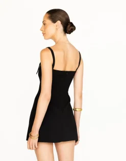 Dominique Mini Dress (Black)*CHARCOAL Clearance