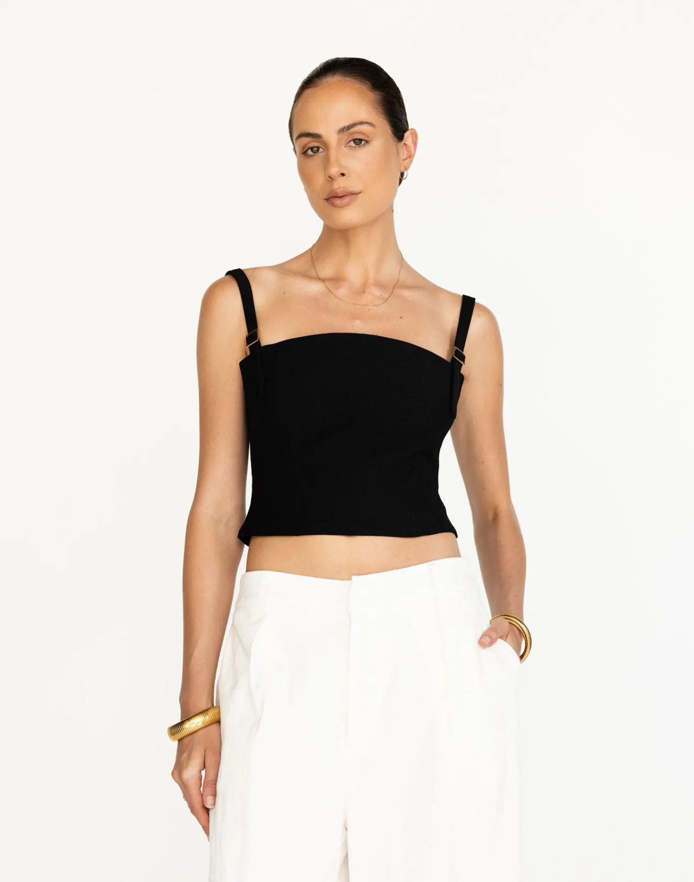 Dominique Top (Black)*CHARCOAL Discount
