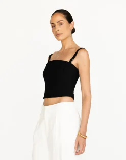 Dominique Top (Black)*CHARCOAL Discount