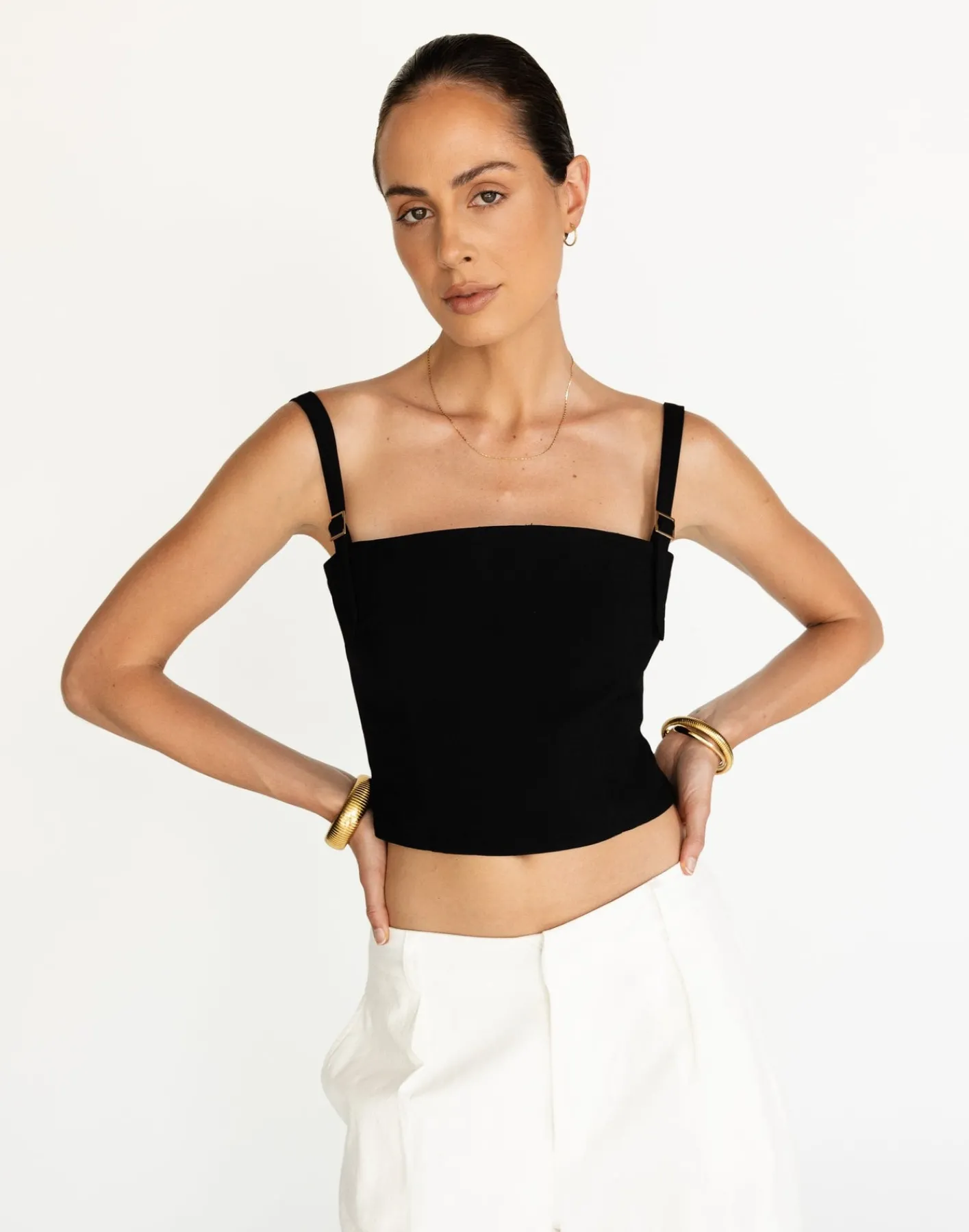 Dominique Top (Black)*CHARCOAL Discount