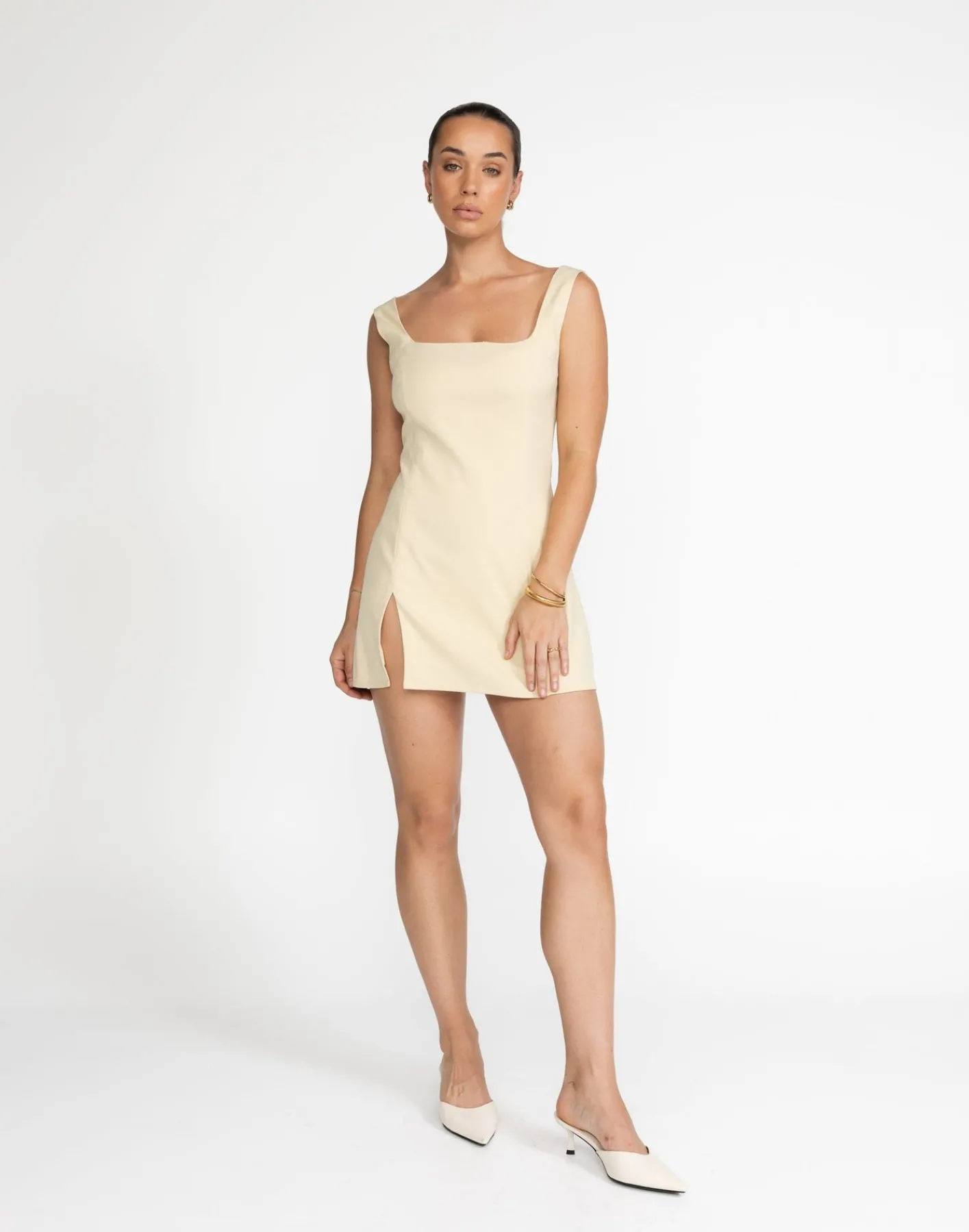 Doris Mini Dress (Buttermilk)*CHARCOAL Online