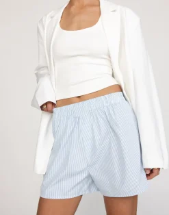 Earle Boxer Shorts (Baby Blue Stripe)*CHARCOAL Hot