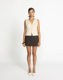 Ebba Skort (Chocolate)*CHARCOAL Clearance