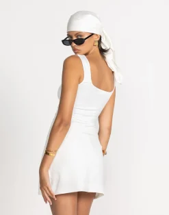 Ebba Skort (White)*CHARCOAL Hot